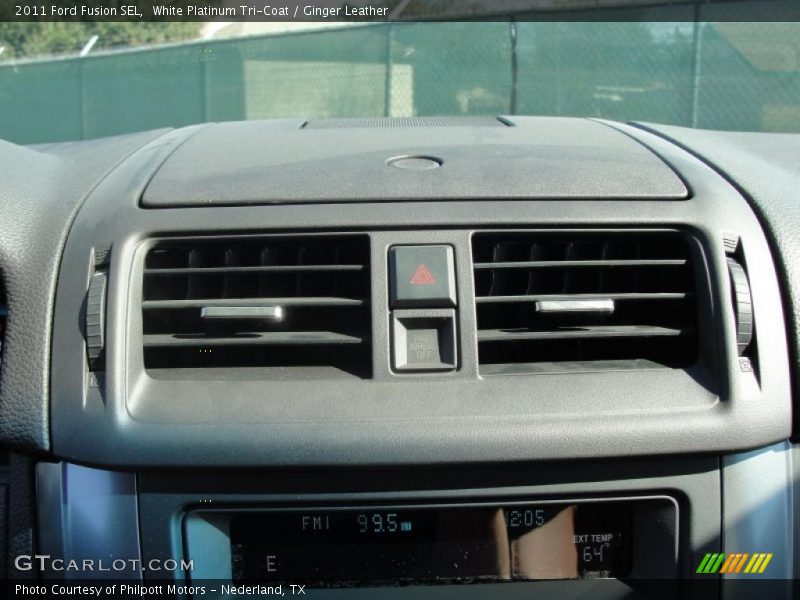 White Platinum Tri-Coat / Ginger Leather 2011 Ford Fusion SEL