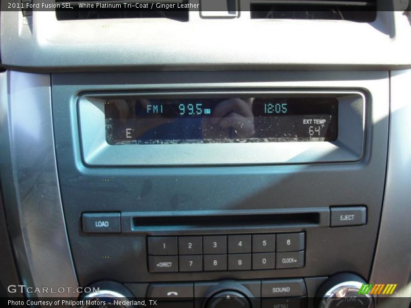White Platinum Tri-Coat / Ginger Leather 2011 Ford Fusion SEL