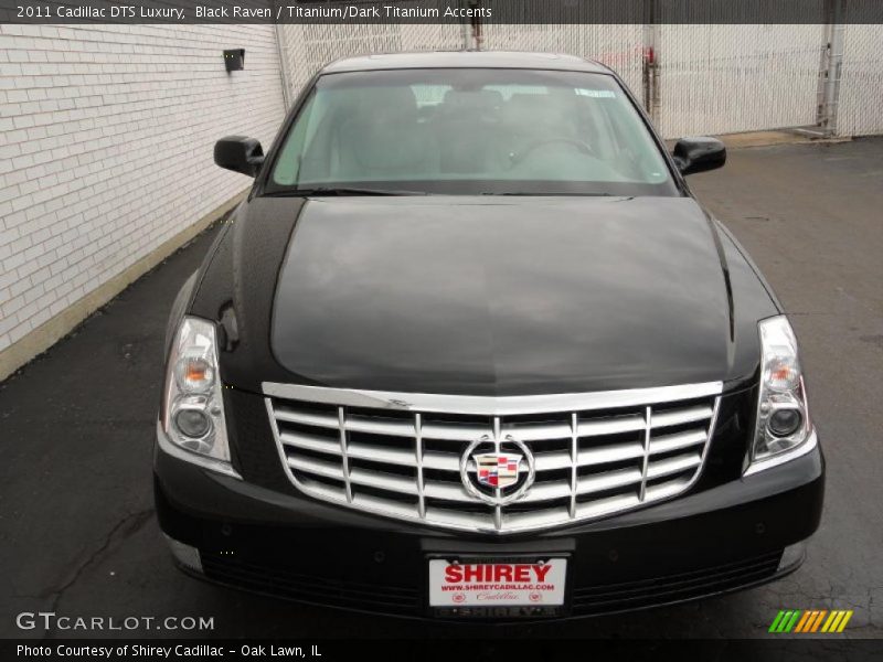 Black Raven / Titanium/Dark Titanium Accents 2011 Cadillac DTS Luxury