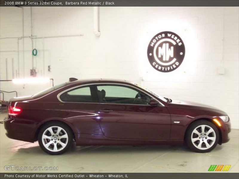Barbera Red Metallic / Black 2008 BMW 3 Series 328xi Coupe