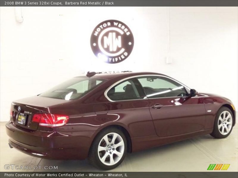 Barbera Red Metallic / Black 2008 BMW 3 Series 328xi Coupe