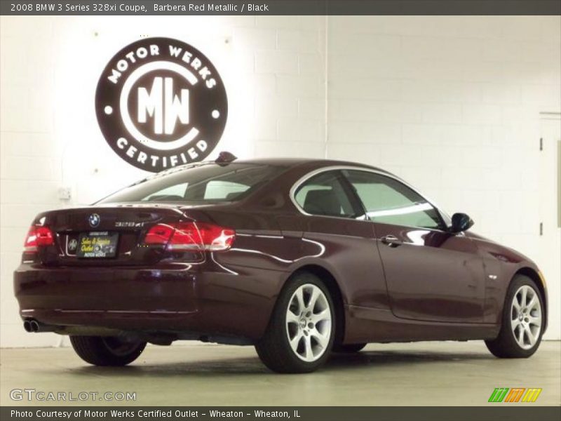 Barbera Red Metallic / Black 2008 BMW 3 Series 328xi Coupe