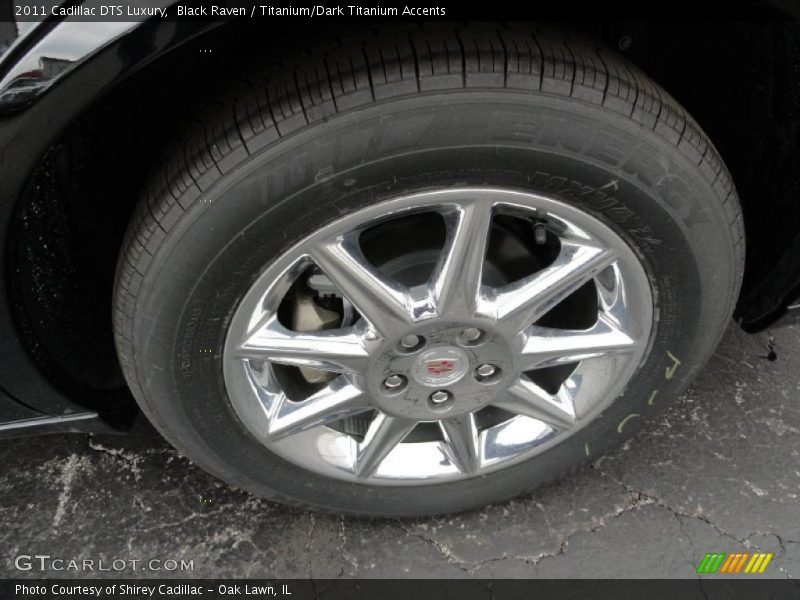 Black Raven / Titanium/Dark Titanium Accents 2011 Cadillac DTS Luxury