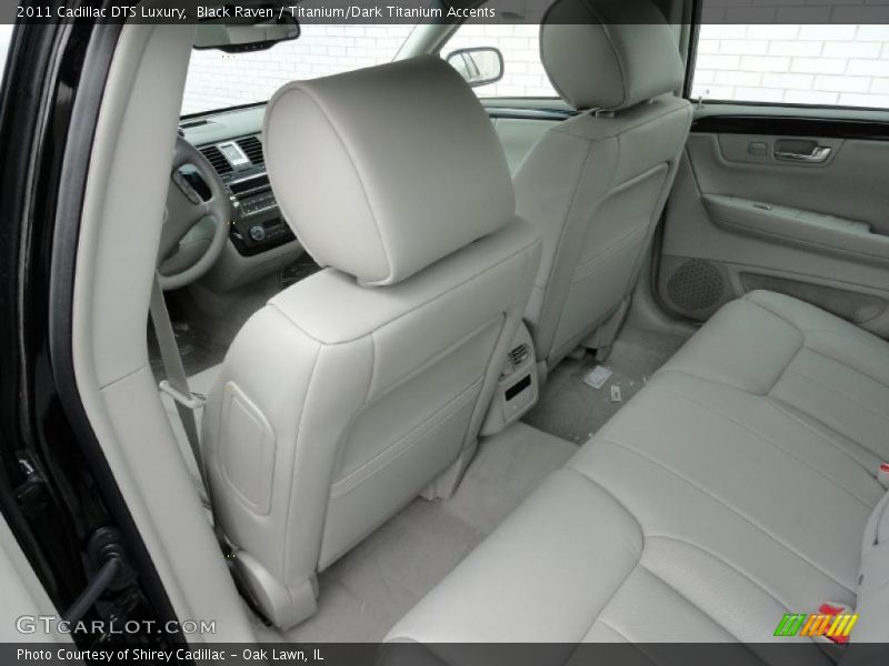Black Raven / Titanium/Dark Titanium Accents 2011 Cadillac DTS Luxury