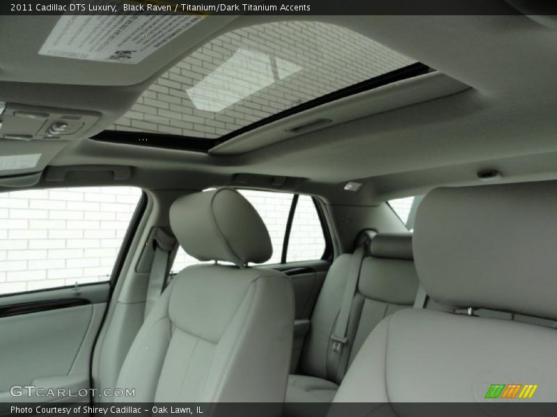 Black Raven / Titanium/Dark Titanium Accents 2011 Cadillac DTS Luxury