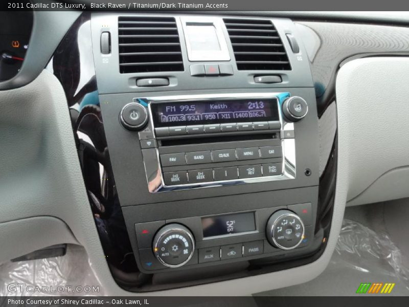 Black Raven / Titanium/Dark Titanium Accents 2011 Cadillac DTS Luxury