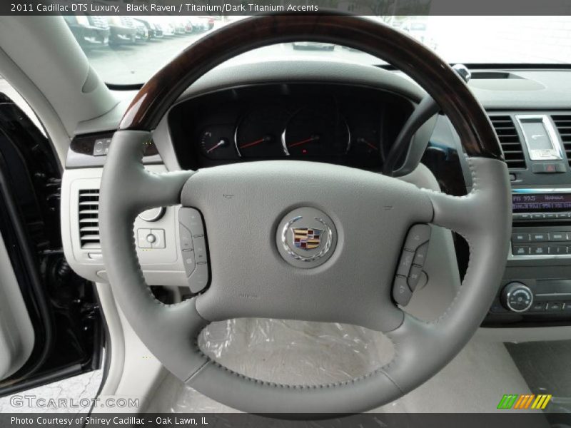 Black Raven / Titanium/Dark Titanium Accents 2011 Cadillac DTS Luxury