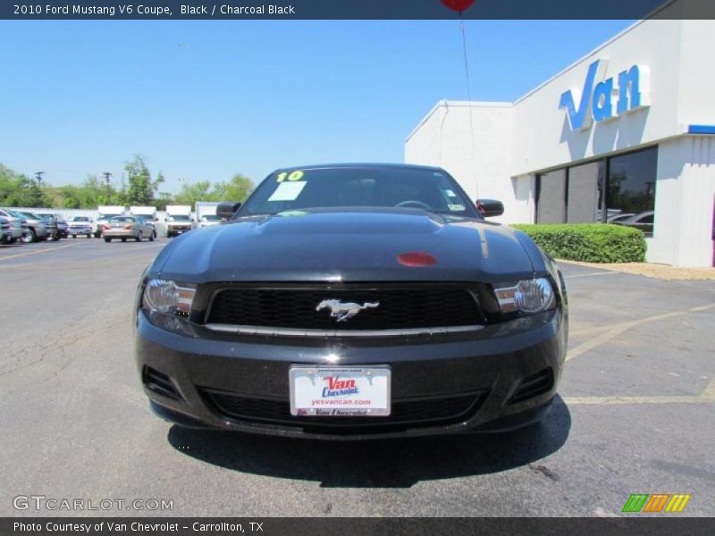 Black / Charcoal Black 2010 Ford Mustang V6 Coupe