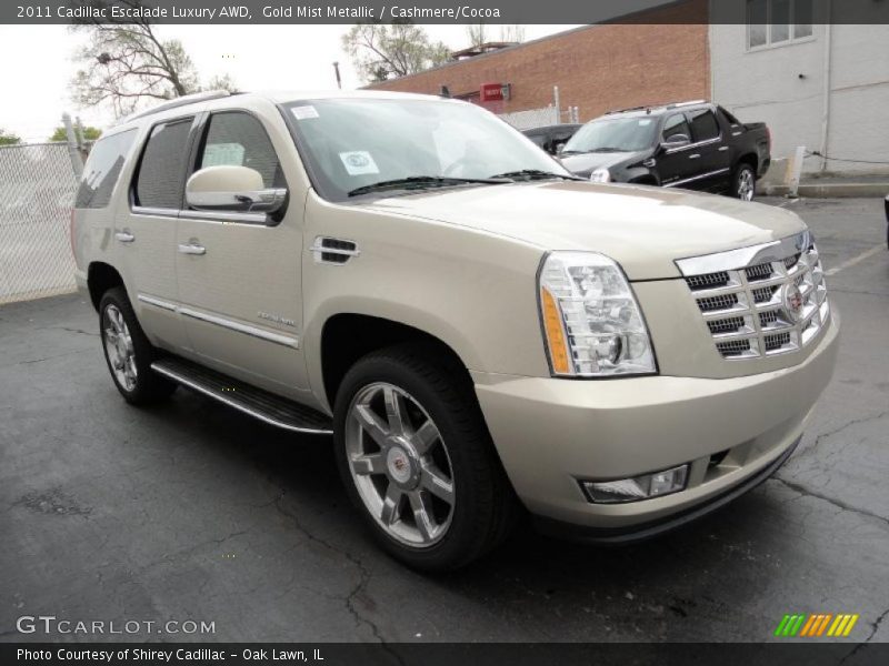 Gold Mist Metallic / Cashmere/Cocoa 2011 Cadillac Escalade Luxury AWD
