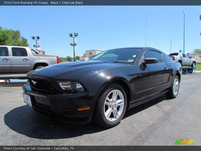 Black / Charcoal Black 2010 Ford Mustang V6 Coupe