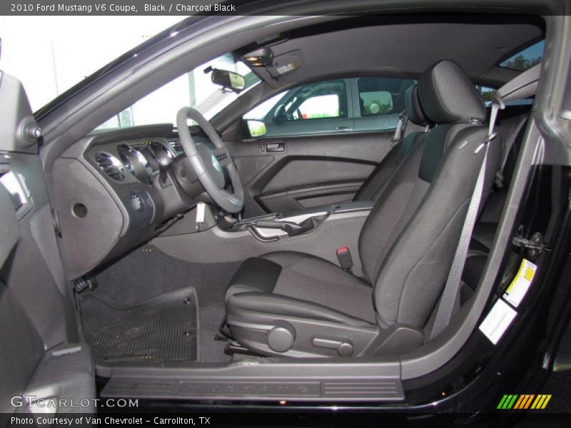 Black / Charcoal Black 2010 Ford Mustang V6 Coupe