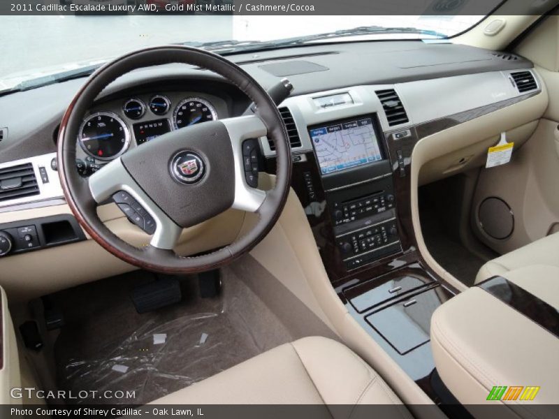 Gold Mist Metallic / Cashmere/Cocoa 2011 Cadillac Escalade Luxury AWD