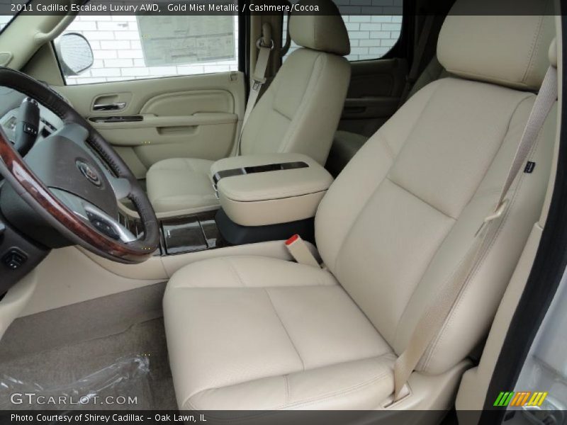 Gold Mist Metallic / Cashmere/Cocoa 2011 Cadillac Escalade Luxury AWD