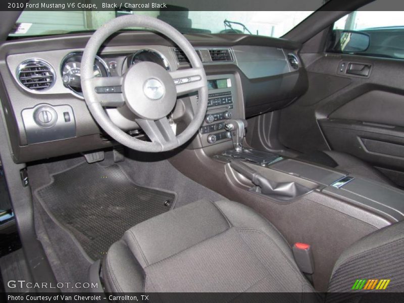 Black / Charcoal Black 2010 Ford Mustang V6 Coupe