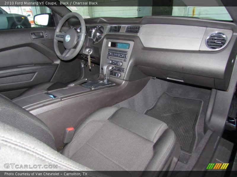 Black / Charcoal Black 2010 Ford Mustang V6 Coupe