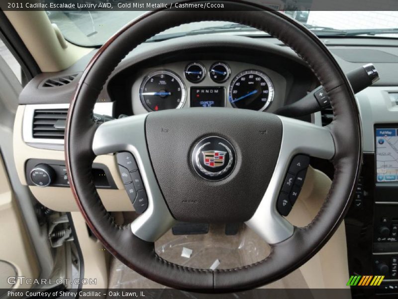 Gold Mist Metallic / Cashmere/Cocoa 2011 Cadillac Escalade Luxury AWD