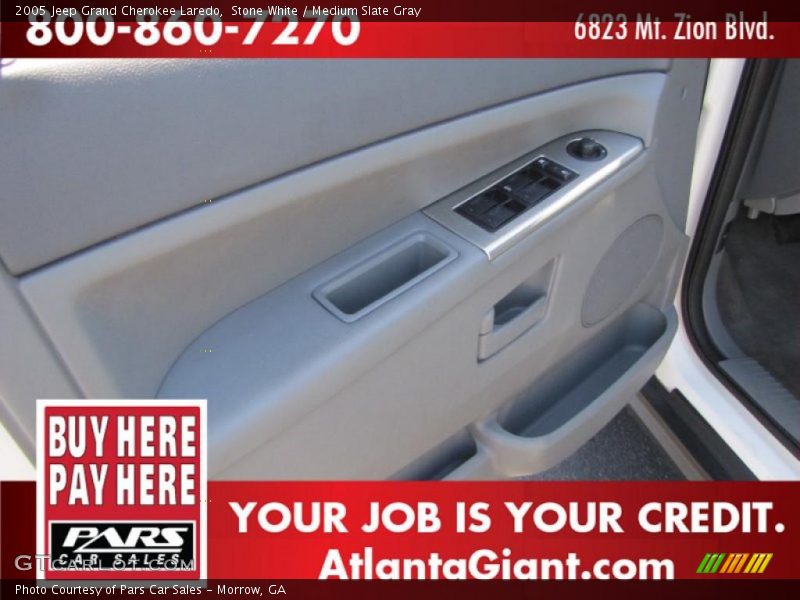 Stone White / Medium Slate Gray 2005 Jeep Grand Cherokee Laredo