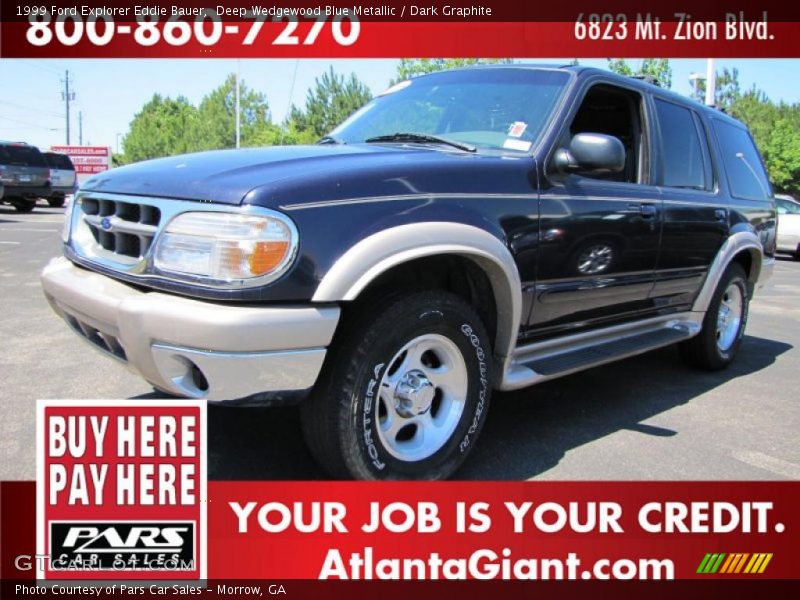 Deep Wedgewood Blue Metallic / Dark Graphite 1999 Ford Explorer Eddie Bauer