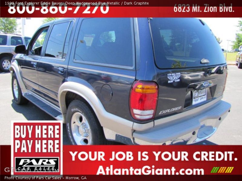 Deep Wedgewood Blue Metallic / Dark Graphite 1999 Ford Explorer Eddie Bauer