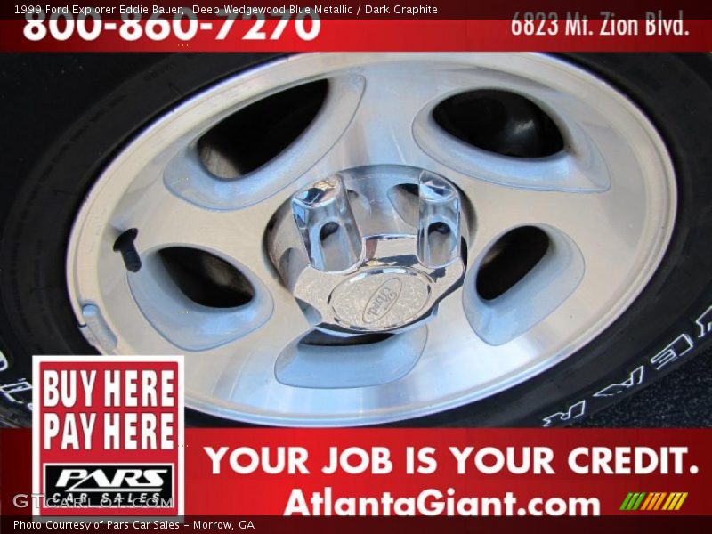 Deep Wedgewood Blue Metallic / Dark Graphite 1999 Ford Explorer Eddie Bauer