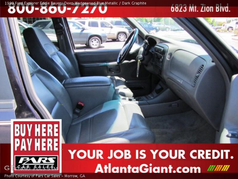 Deep Wedgewood Blue Metallic / Dark Graphite 1999 Ford Explorer Eddie Bauer