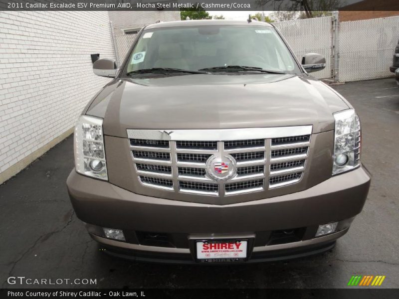 Mocha Steel Metallic / Cashmere/Cocoa 2011 Cadillac Escalade ESV Premium AWD
