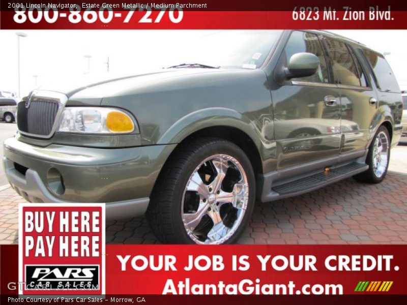 Estate Green Metallic / Medium Parchment 2001 Lincoln Navigator