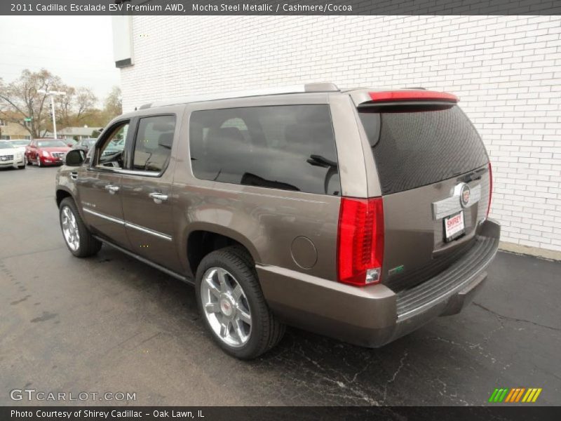 Mocha Steel Metallic / Cashmere/Cocoa 2011 Cadillac Escalade ESV Premium AWD