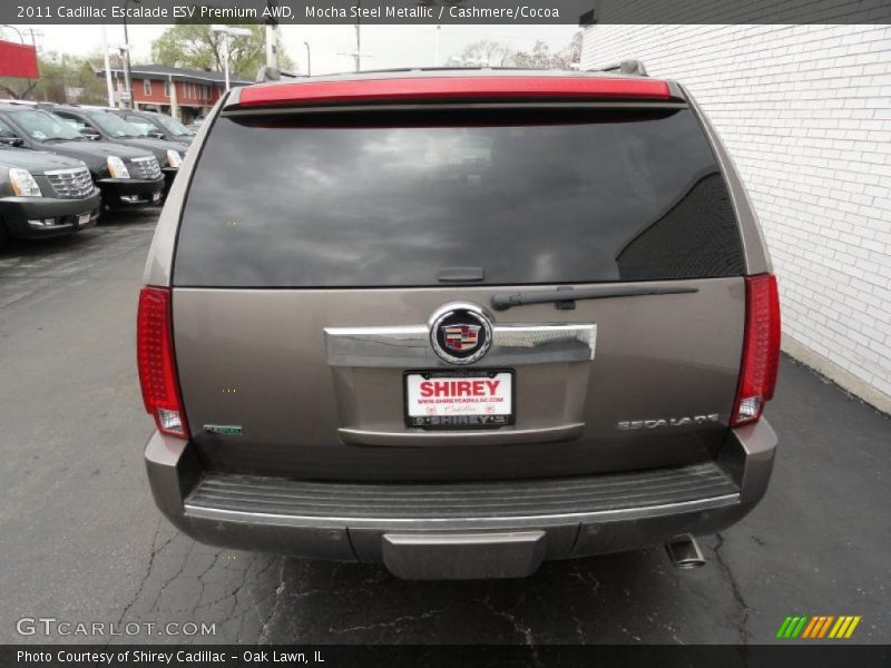 Mocha Steel Metallic / Cashmere/Cocoa 2011 Cadillac Escalade ESV Premium AWD