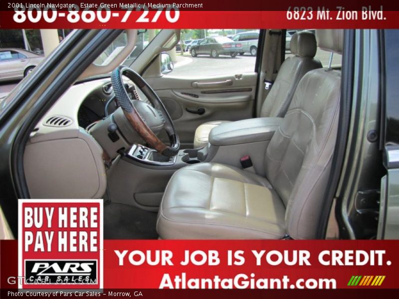 Estate Green Metallic / Medium Parchment 2001 Lincoln Navigator