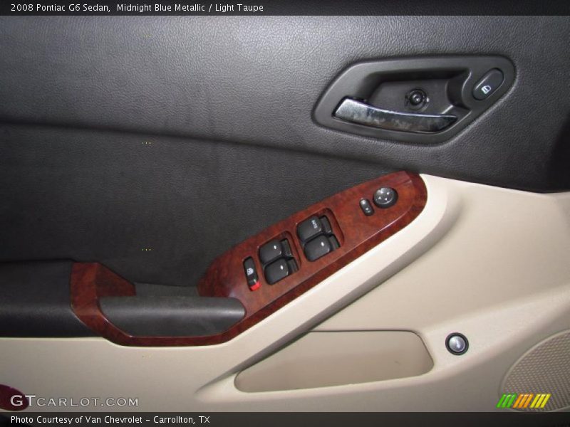 Midnight Blue Metallic / Light Taupe 2008 Pontiac G6 Sedan
