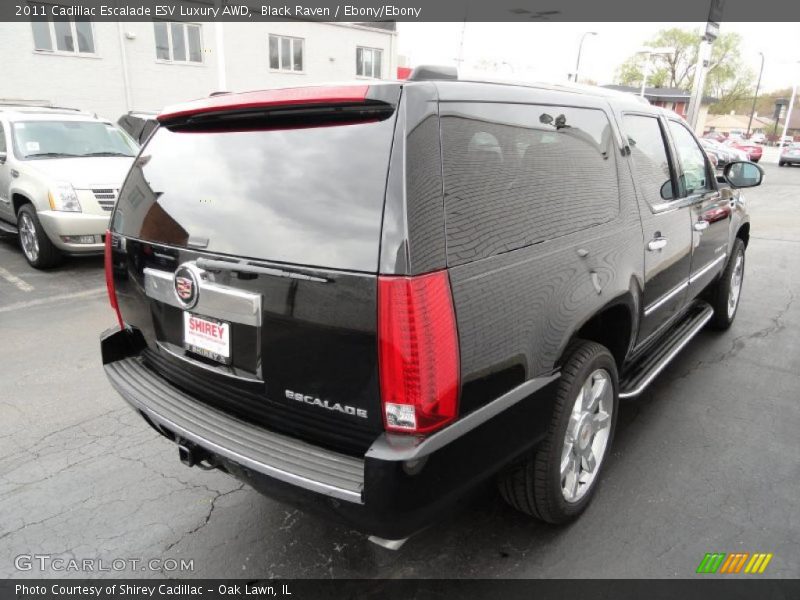 Black Raven / Ebony/Ebony 2011 Cadillac Escalade ESV Luxury AWD