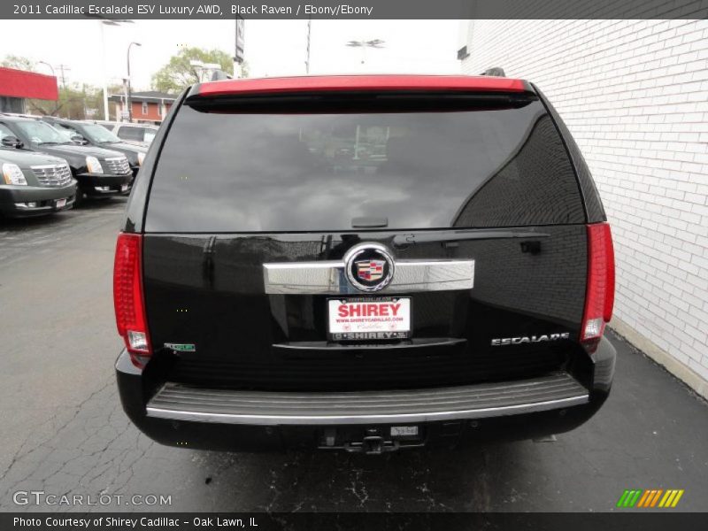 Black Raven / Ebony/Ebony 2011 Cadillac Escalade ESV Luxury AWD