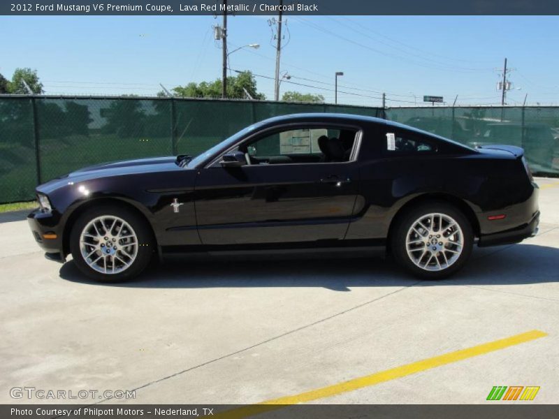  2012 Mustang V6 Premium Coupe Lava Red Metallic