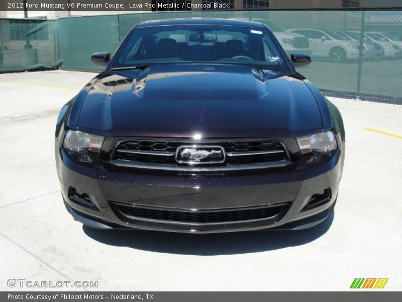  2012 Mustang V6 Premium Coupe Lava Red Metallic
