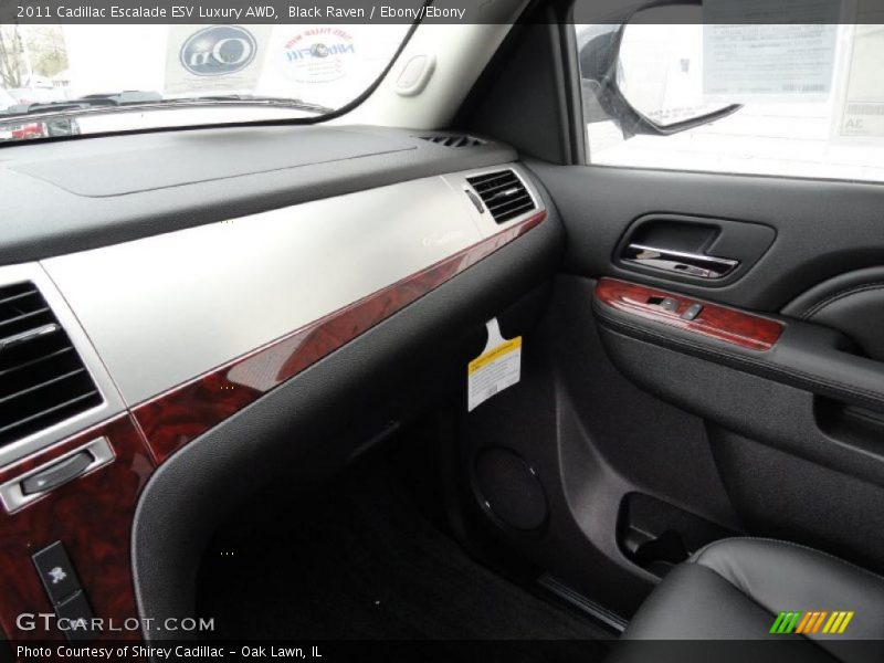 Black Raven / Ebony/Ebony 2011 Cadillac Escalade ESV Luxury AWD