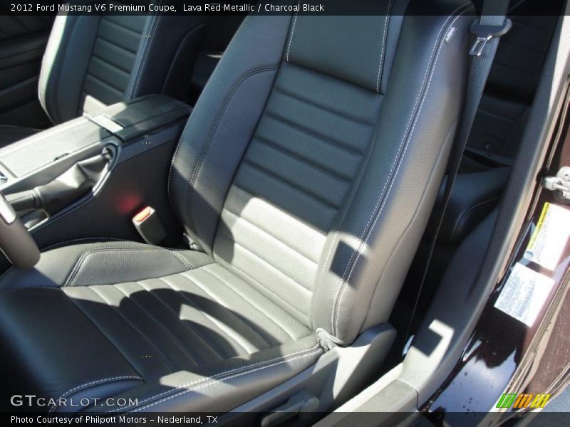  2012 Mustang V6 Premium Coupe Charcoal Black Interior