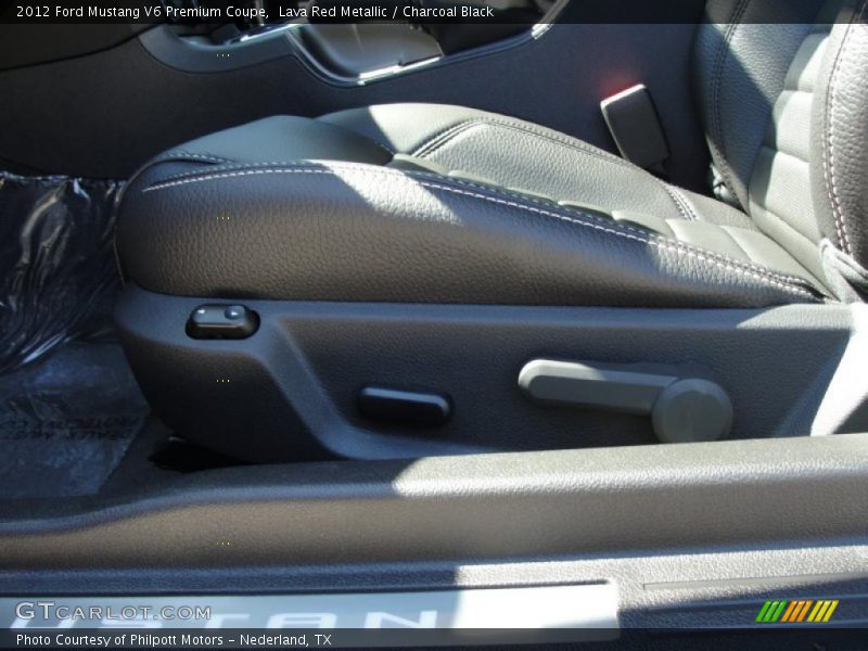 Lava Red Metallic / Charcoal Black 2012 Ford Mustang V6 Premium Coupe