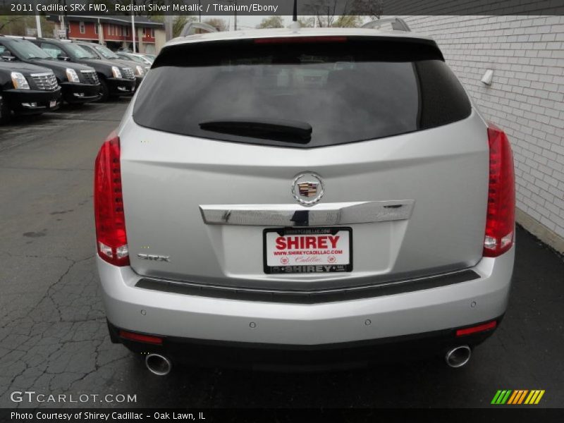Radiant Silver Metallic / Titanium/Ebony 2011 Cadillac SRX FWD