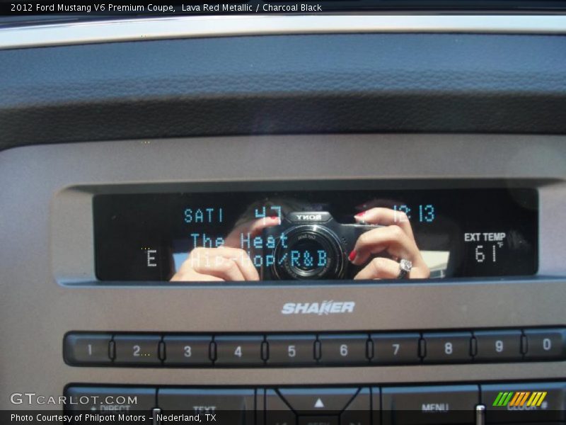 Controls of 2012 Mustang V6 Premium Coupe
