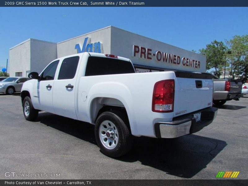 Summit White / Dark Titanium 2009 GMC Sierra 1500 Work Truck Crew Cab