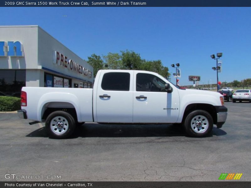 Summit White / Dark Titanium 2009 GMC Sierra 1500 Work Truck Crew Cab