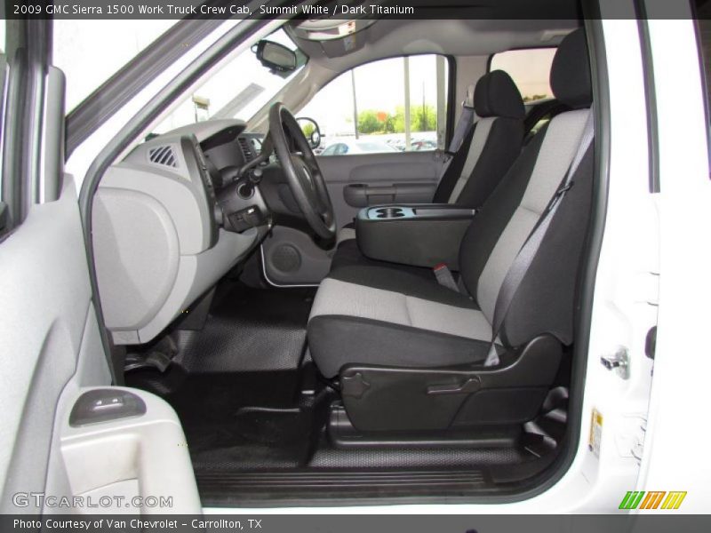 Summit White / Dark Titanium 2009 GMC Sierra 1500 Work Truck Crew Cab