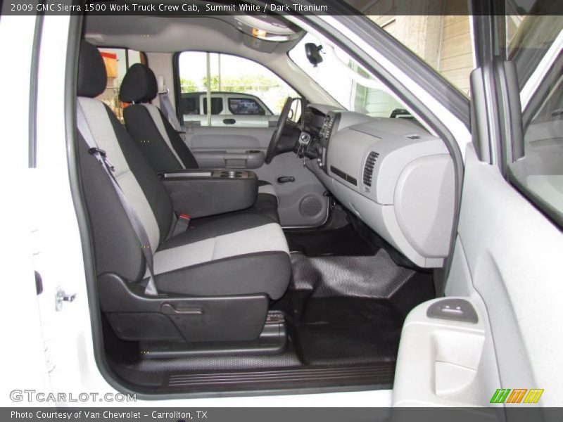Summit White / Dark Titanium 2009 GMC Sierra 1500 Work Truck Crew Cab