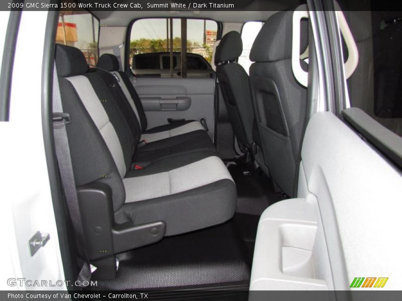 Summit White / Dark Titanium 2009 GMC Sierra 1500 Work Truck Crew Cab