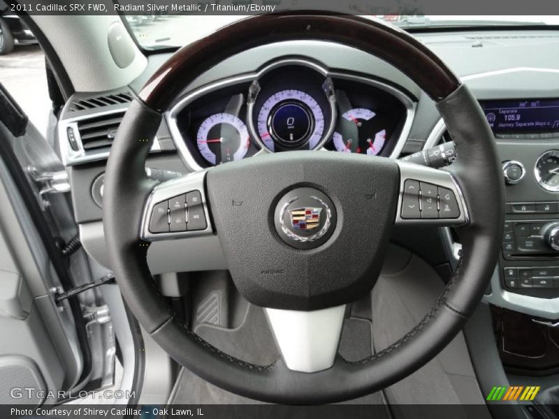 Radiant Silver Metallic / Titanium/Ebony 2011 Cadillac SRX FWD