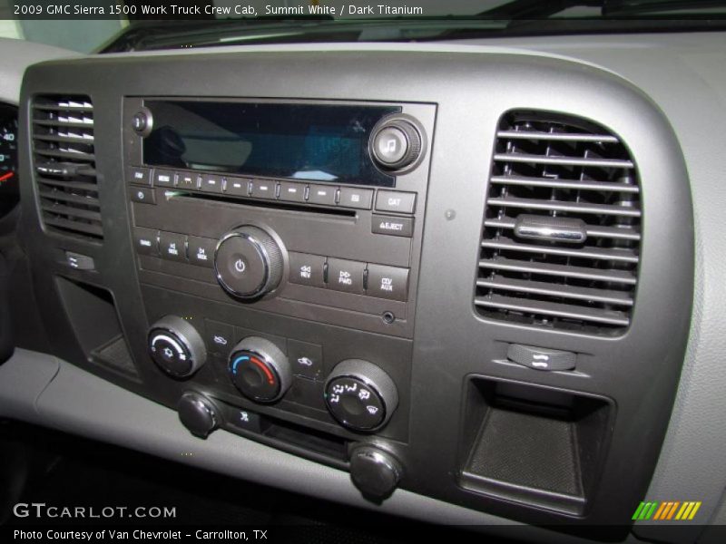 Summit White / Dark Titanium 2009 GMC Sierra 1500 Work Truck Crew Cab