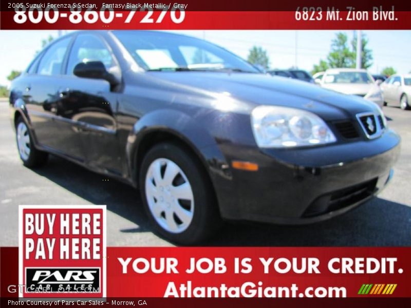 Fantasy Black Metallic / Gray 2005 Suzuki Forenza S Sedan