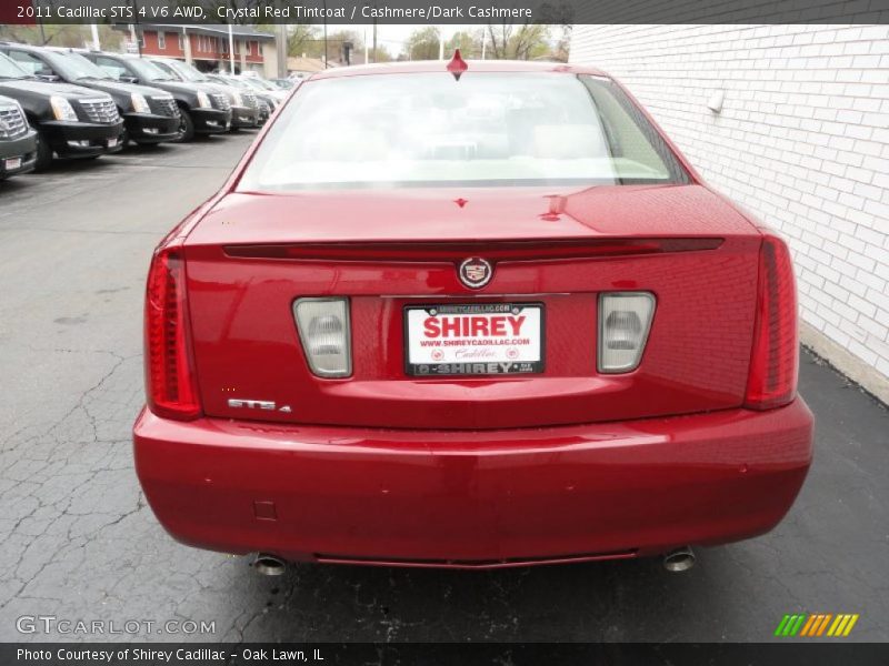 Crystal Red Tintcoat / Cashmere/Dark Cashmere 2011 Cadillac STS 4 V6 AWD