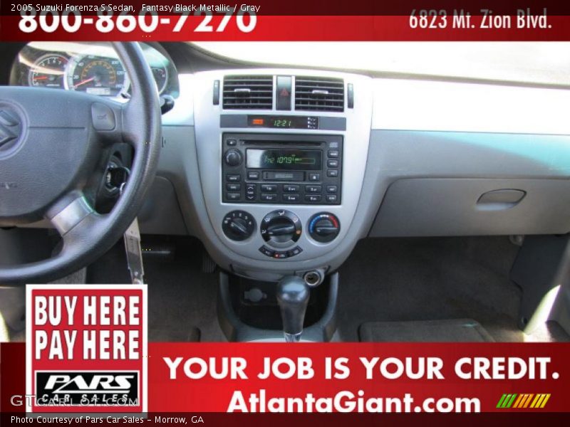 Fantasy Black Metallic / Gray 2005 Suzuki Forenza S Sedan